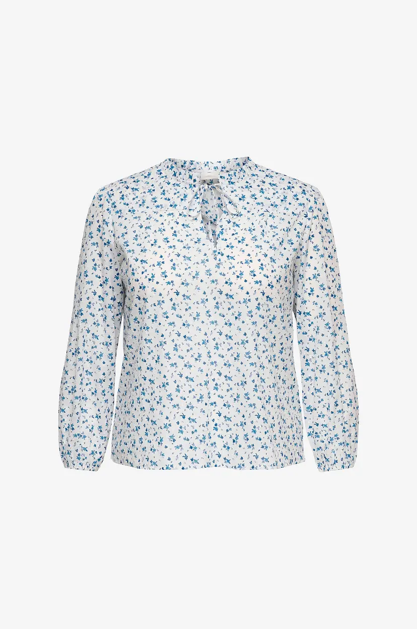 Only Carmakoma Bluse carRoanne L/S - Hvit