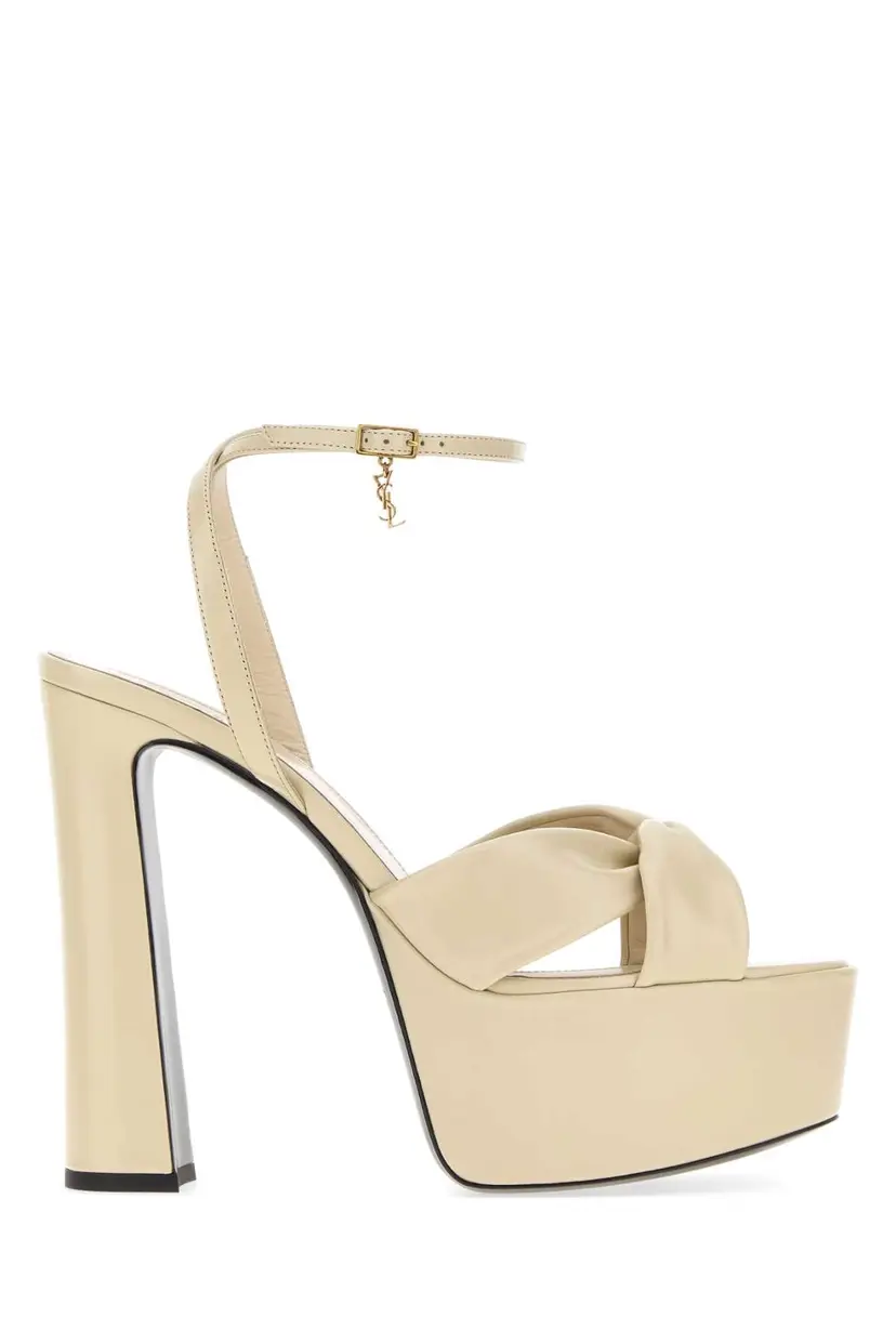 Saint Laurent Saint Laurent Høyhælte sandaler – Beige