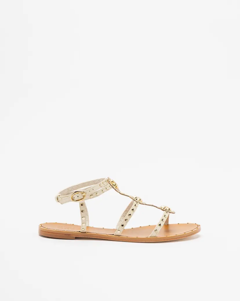 PROF PROF 183037 White Flat sandals