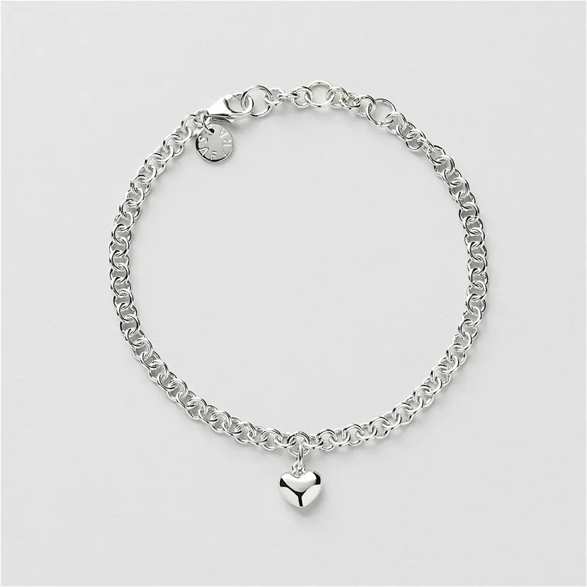 Hedda Puffy Heart Armbånd