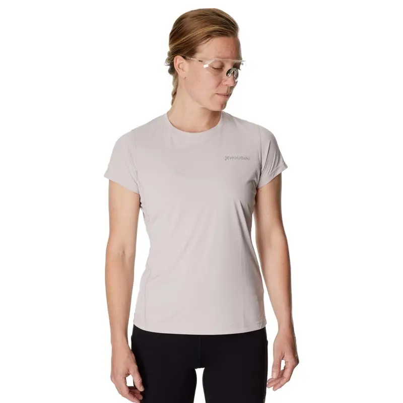 Houdini Houdini W's Pace Air Message Tee Silver Purple / Houdini Logo