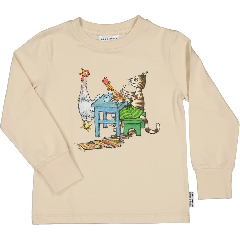 Geggamoja Tröja Pettson och Findus Beige - 134/140