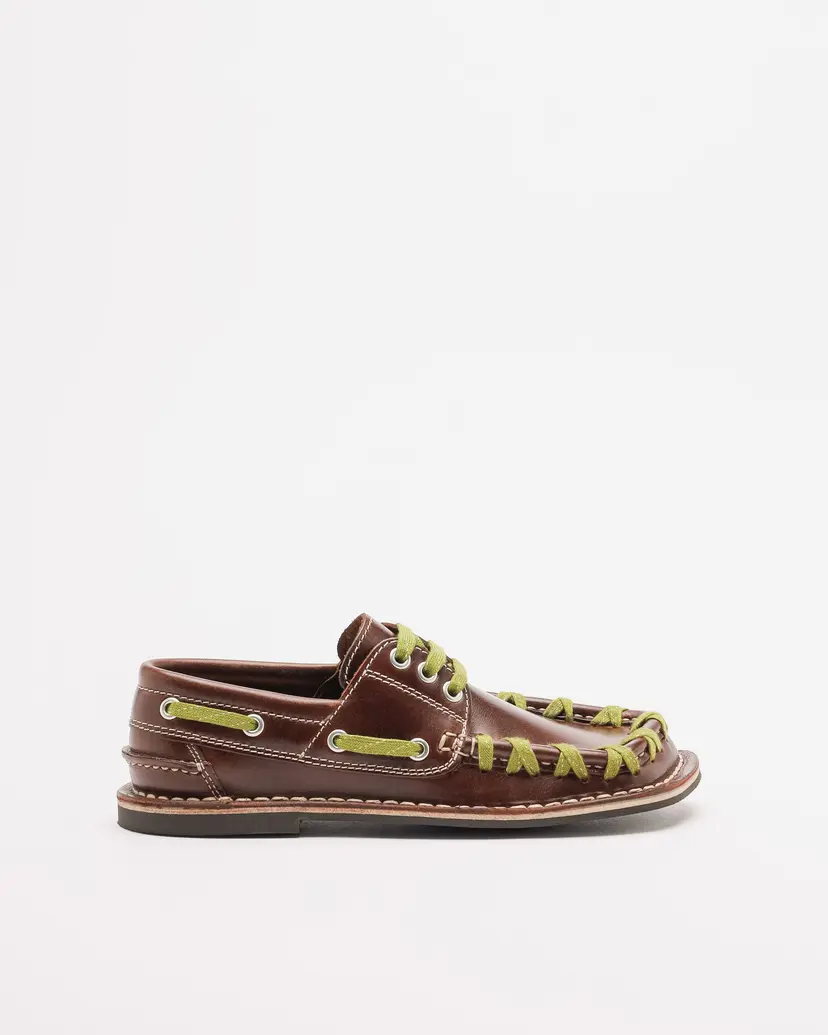 Camper Lab Camper Lab Eki Burgundy Boat shoes
