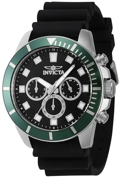 Invicta Invicta Herreklokke 46078 Pro Diver Sort/Gummi Ø45 mm