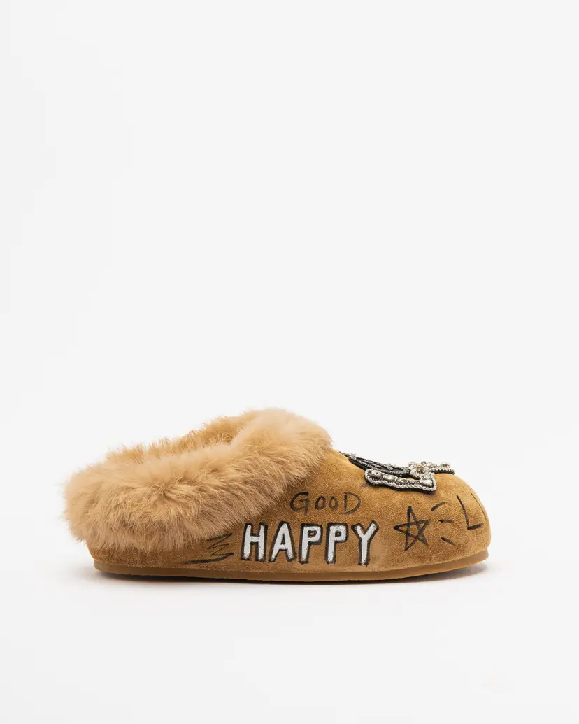 Nan-Ku Couture Nan-Ku Couture EFS-09C-M Taupe Slide sandals