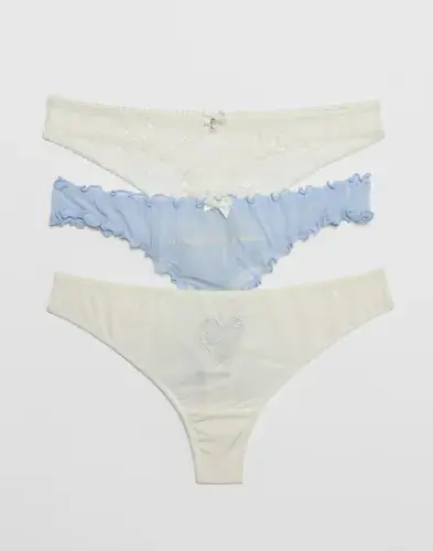 Hunkemöller Hunkemöller - Hvit - Bridal String Multipack
