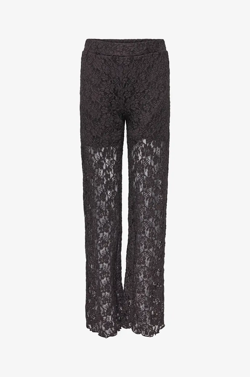 Kids Only Blondebukser Kogleika Straight Lace Pants Jrs - Svart
