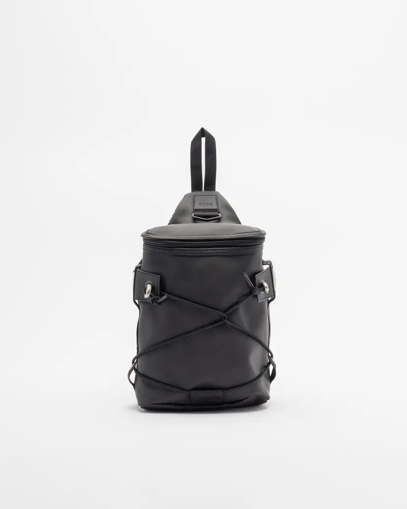 Rains Rains Trail Cord Sling Bag Black Backpack