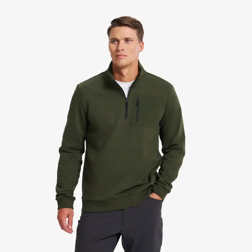 RevolutionRace RVRC Half-zip Sweater Herre Forest Night