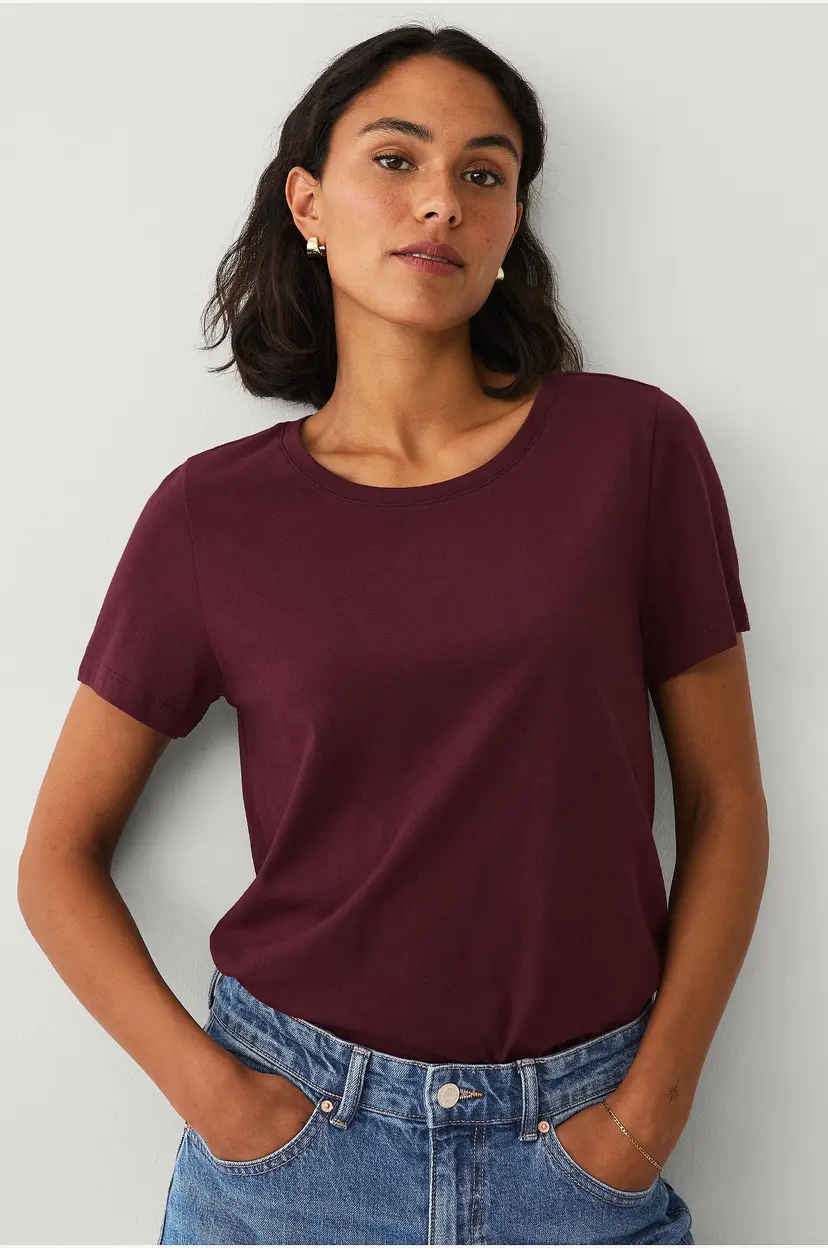 Ellos Collection T-skjorte Crew Neck - Rød