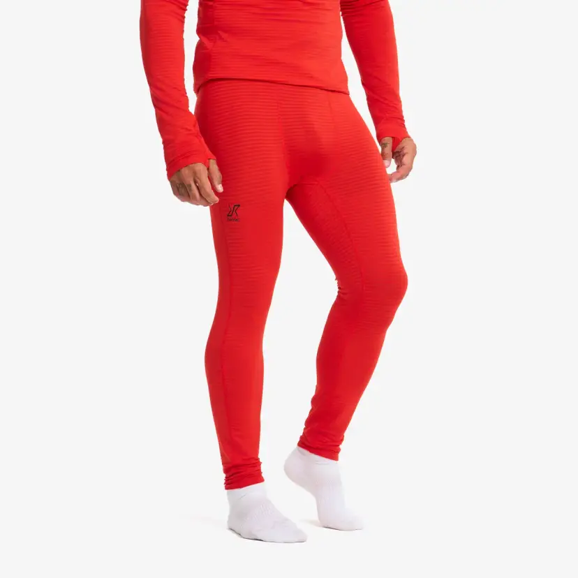 RevolutionRace Tour Thermal Base Layer Pants Herre Aura Red