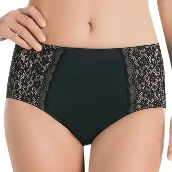 Anita Anita Truser Havanna Highwaist Brief Svart nylon 38 Dame