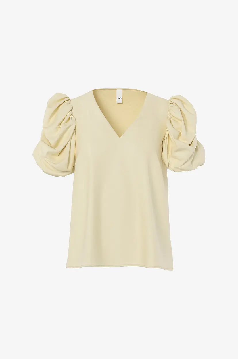 Y.A.S Satengbluse Yaspella 2/4 - Gul