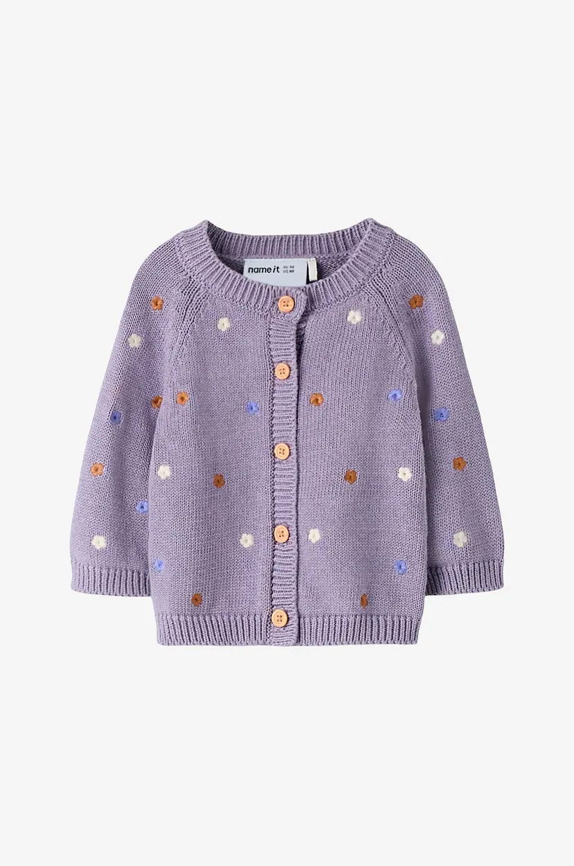 Name it baby Kardigan nbfTiflow ls - Lilla