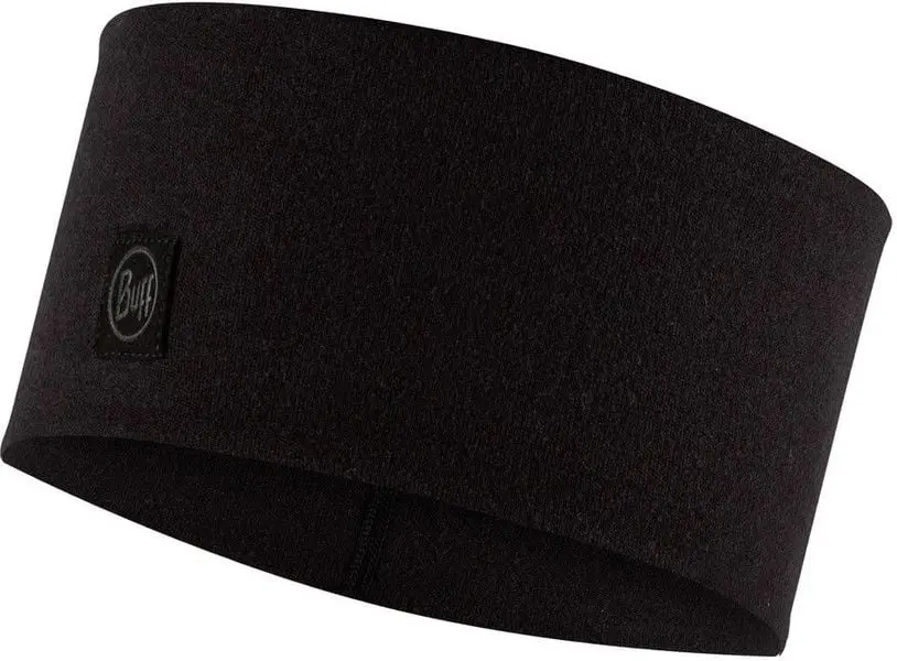 Buff Buff Merino Wide Headband Solid Black