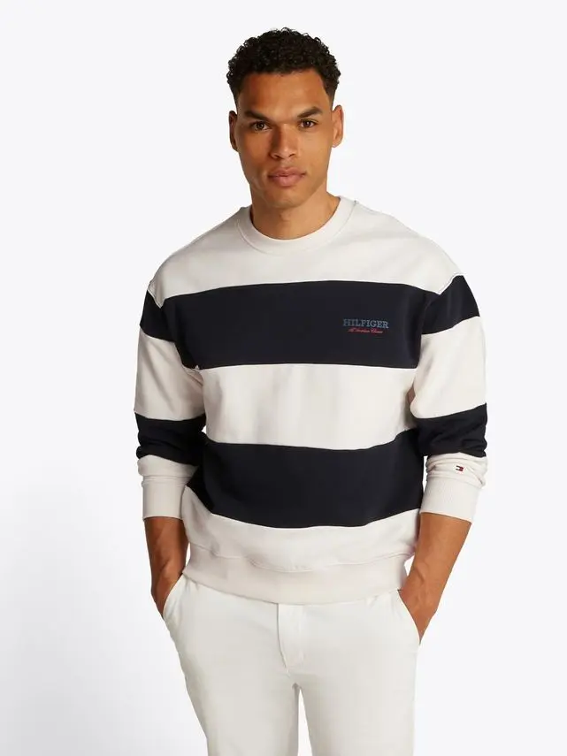 Tommy Hilfiger MONOTYPE STRIPE SWEATSHIRT