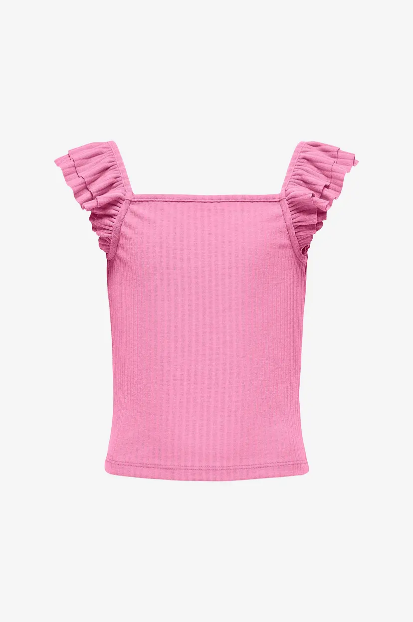 Kids Only Topp kogNella S/L Frill Strap Top Jrs - Rosa