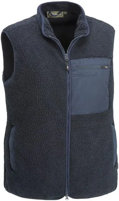 Pinewood Pinewood M's Pile Vest Dark Navy
