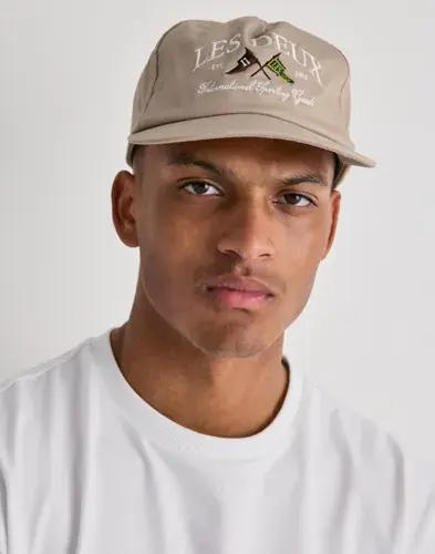 Les Deux Les Deux Ivy League Twill Letterman Cap Capser Beige