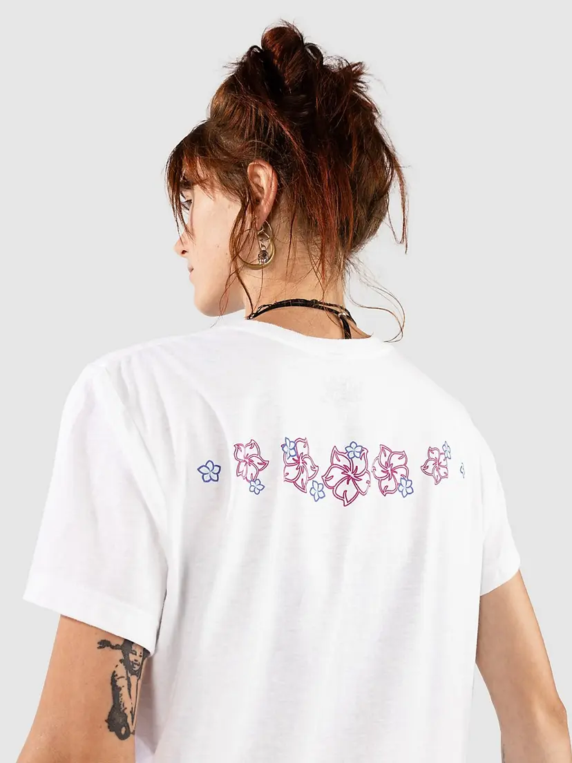 Empyre Empyre Floral Surfin T-skjorte hvit