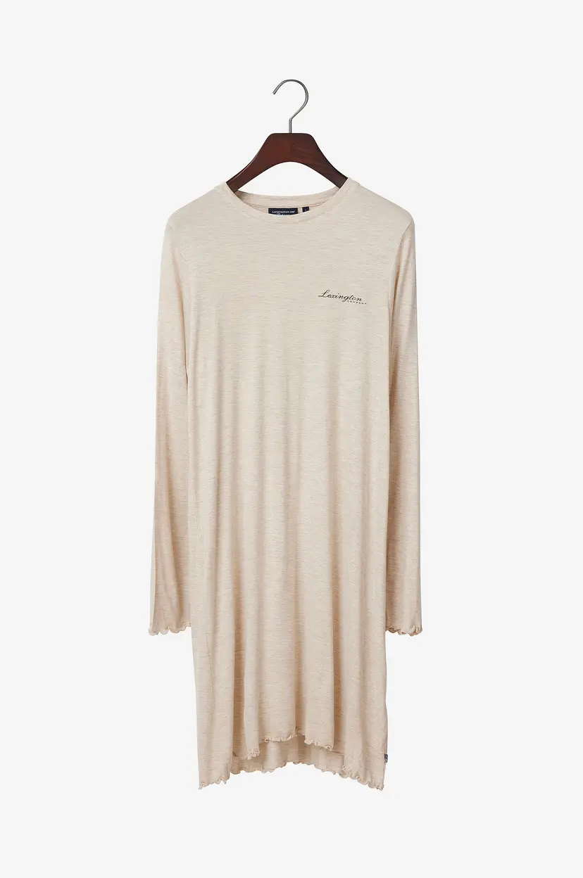 Lexington Nattkjole i jersey av viskose/modalblanding - Beige