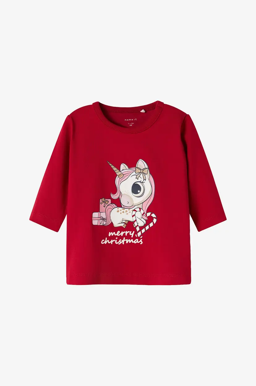 Name it baby T-skjorte nbfRo LS Box - Rød