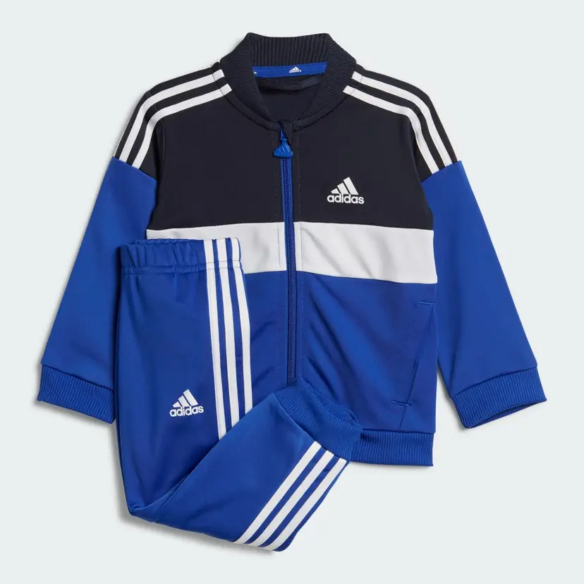 Adidas Tiberio 3-Stripes Colorblock Shiny Treningsdress, barn
