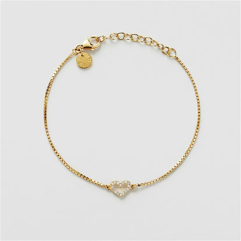Pavé Heart Armbånd
