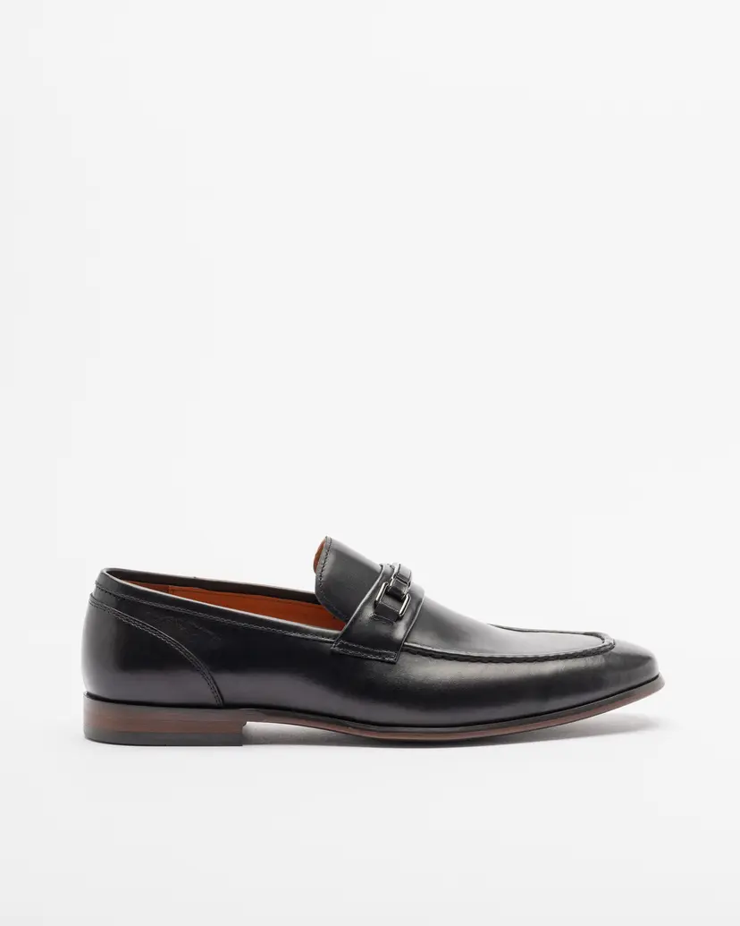 PROF PROF B11-0443-N2 Black Moccasins