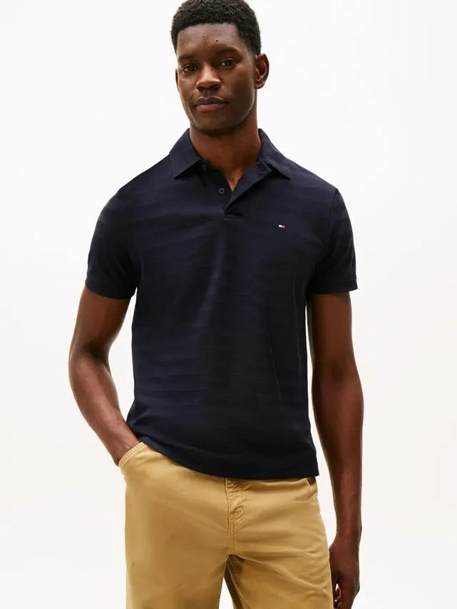 Tommy Hilfiger SS HERRINGBONE REG POLO