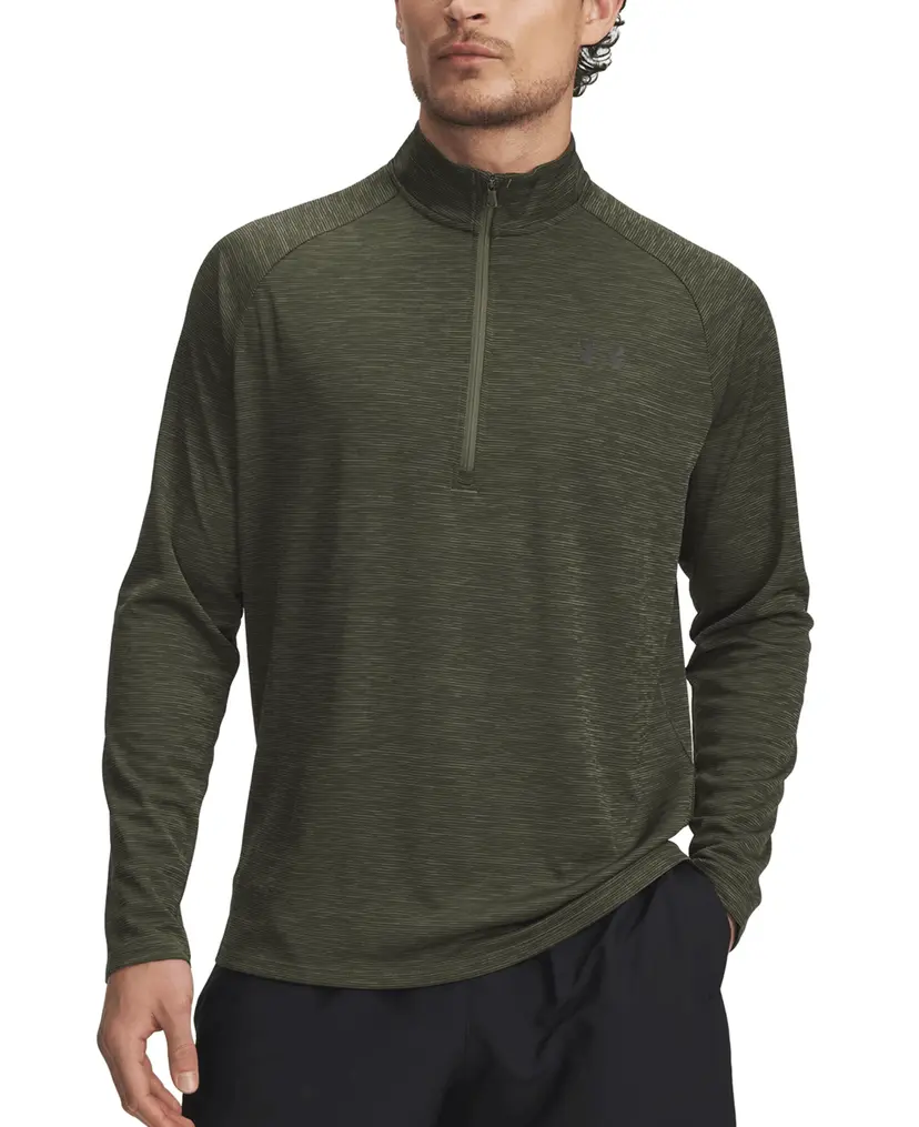 Under Armour Under Armour Tech Textured 1/2 Zip Marine Od Green