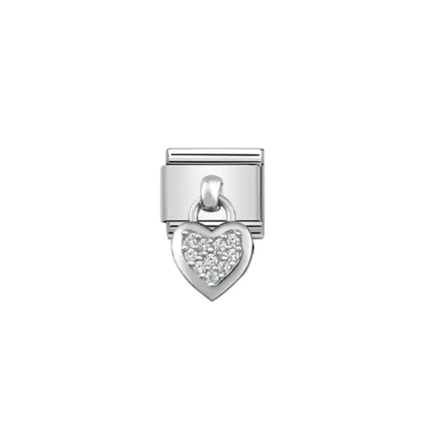 Nomination Charm Heart Silver
