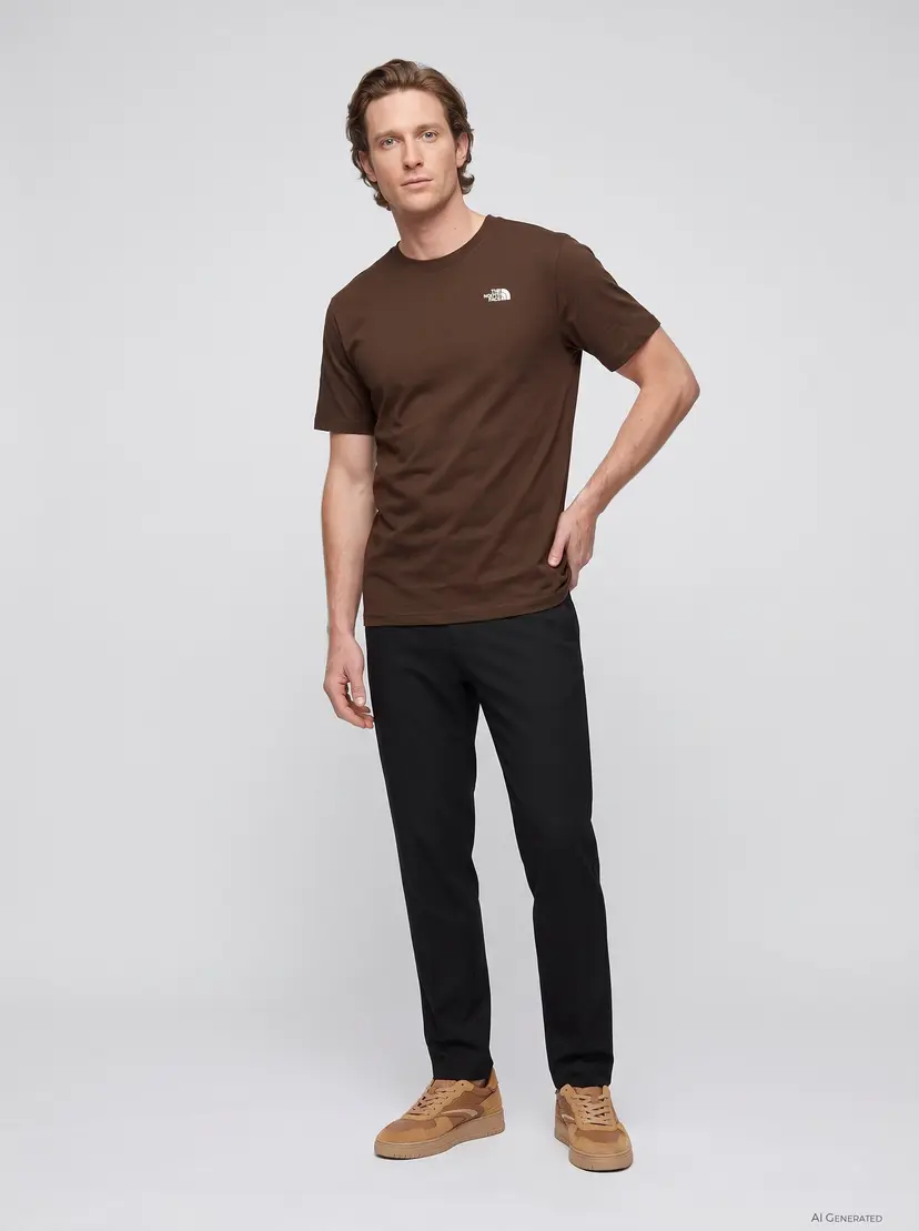 The North Face The North Face Simple Dome Evolution Brown T-shirt