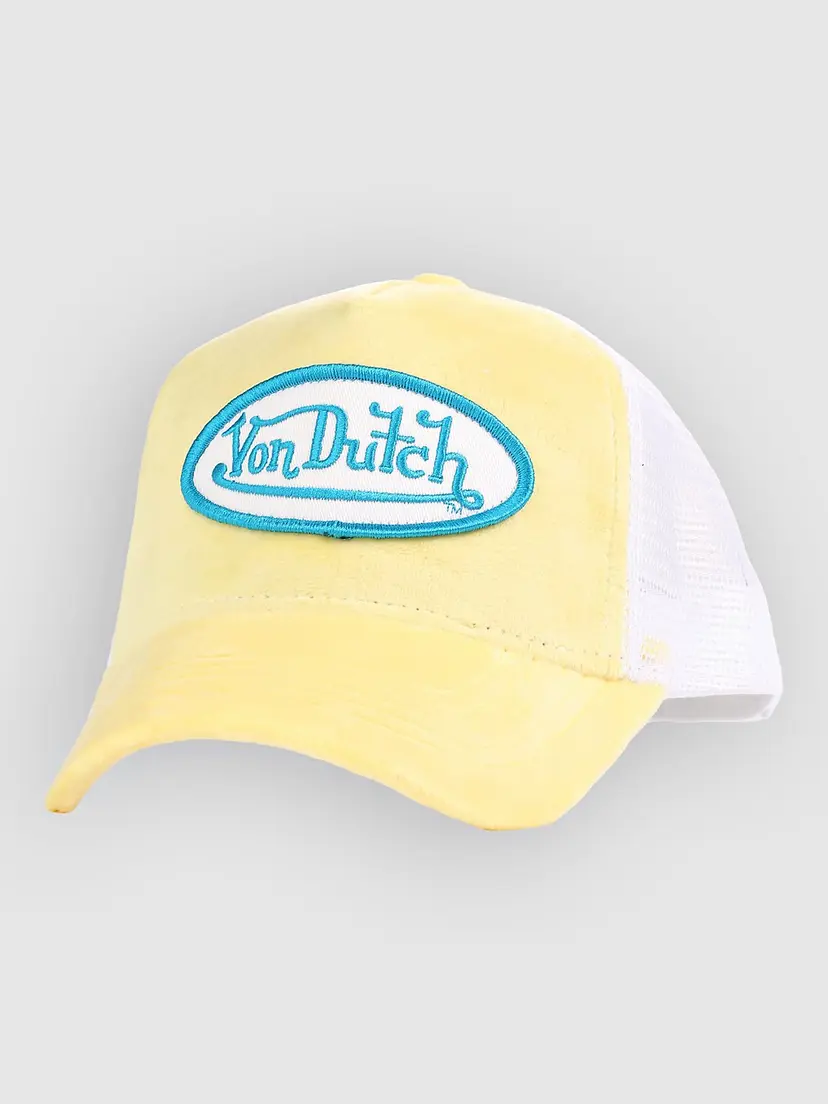 Von Dutch Von Dutch Velvet Trucker Caps gul