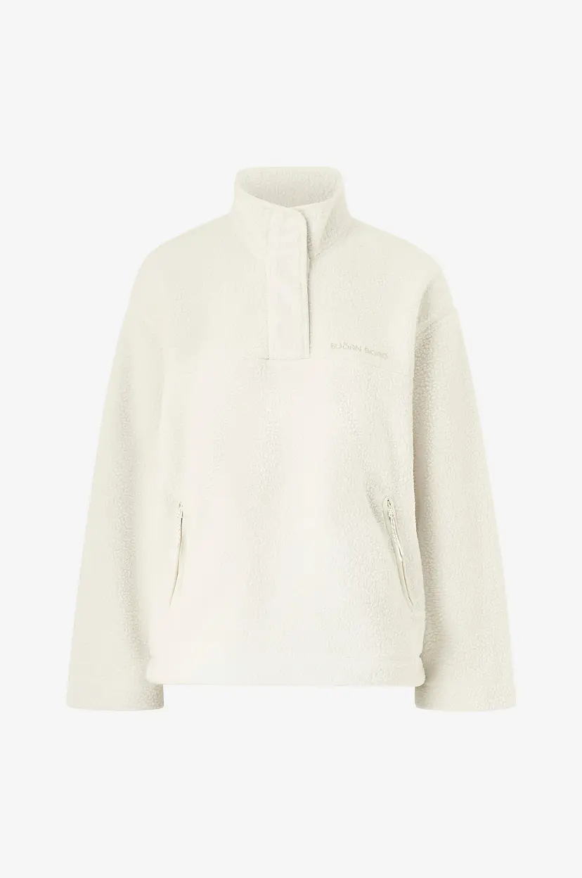 Björn Borg Teddytrøye Studio Pile Anorak - Beige