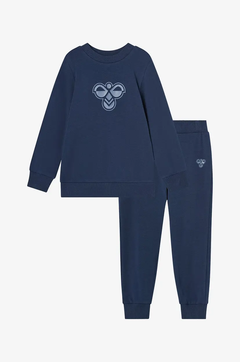 Hummel Sett hmlMini Jersey Crewsuit Bee - Blå