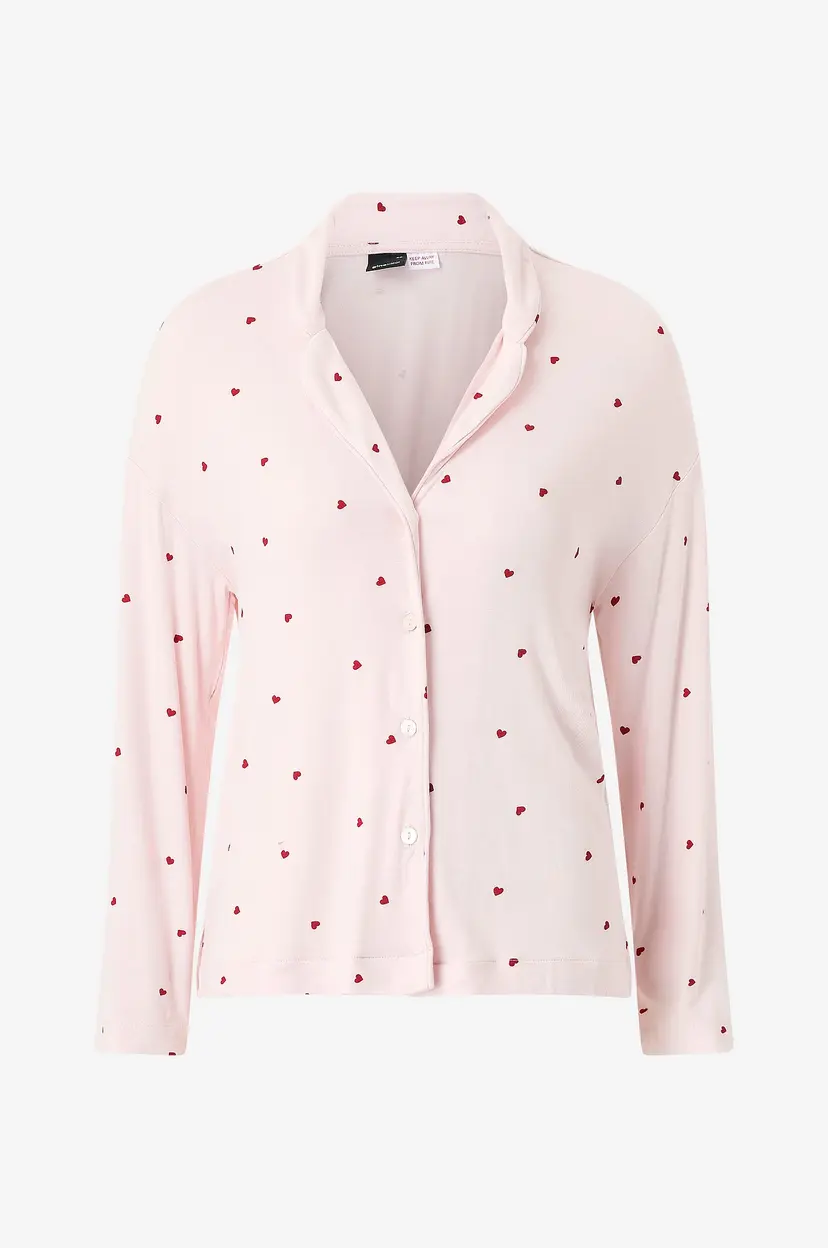 Gina Tricot Pysjamasskjorte Soft - Rosa