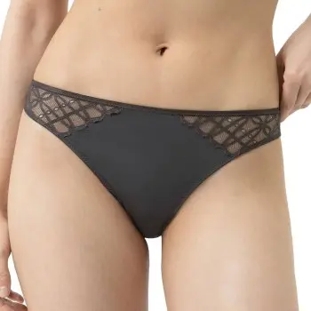 Mey Mey Truser Poetry Temptation Brazilian Brief Grå polyamid X-Small Dame
