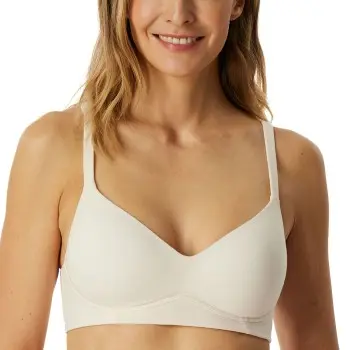 Schiesser Schiesser BH Unique Cotton Soft Bra Krem bomull Dame