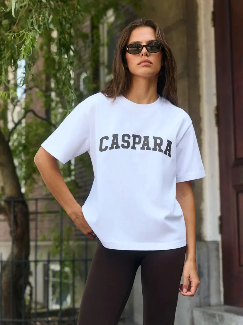 Caspara All-Star Signature Tee White/Espresso - XS