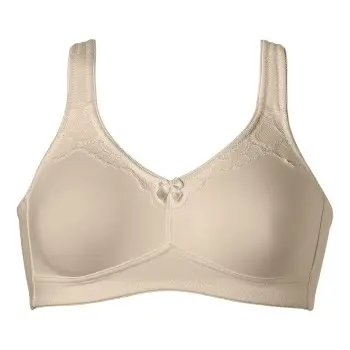 Naturana NATURANA BH Molded Cotton Soft Bra Beige bomull C 85 Dame