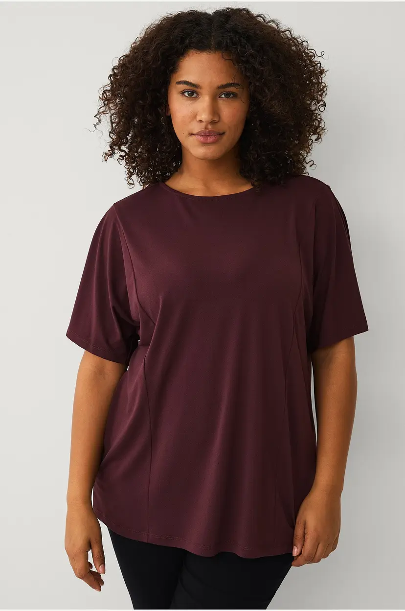 Ellos Plus collection Topp med vide ermer - Brun