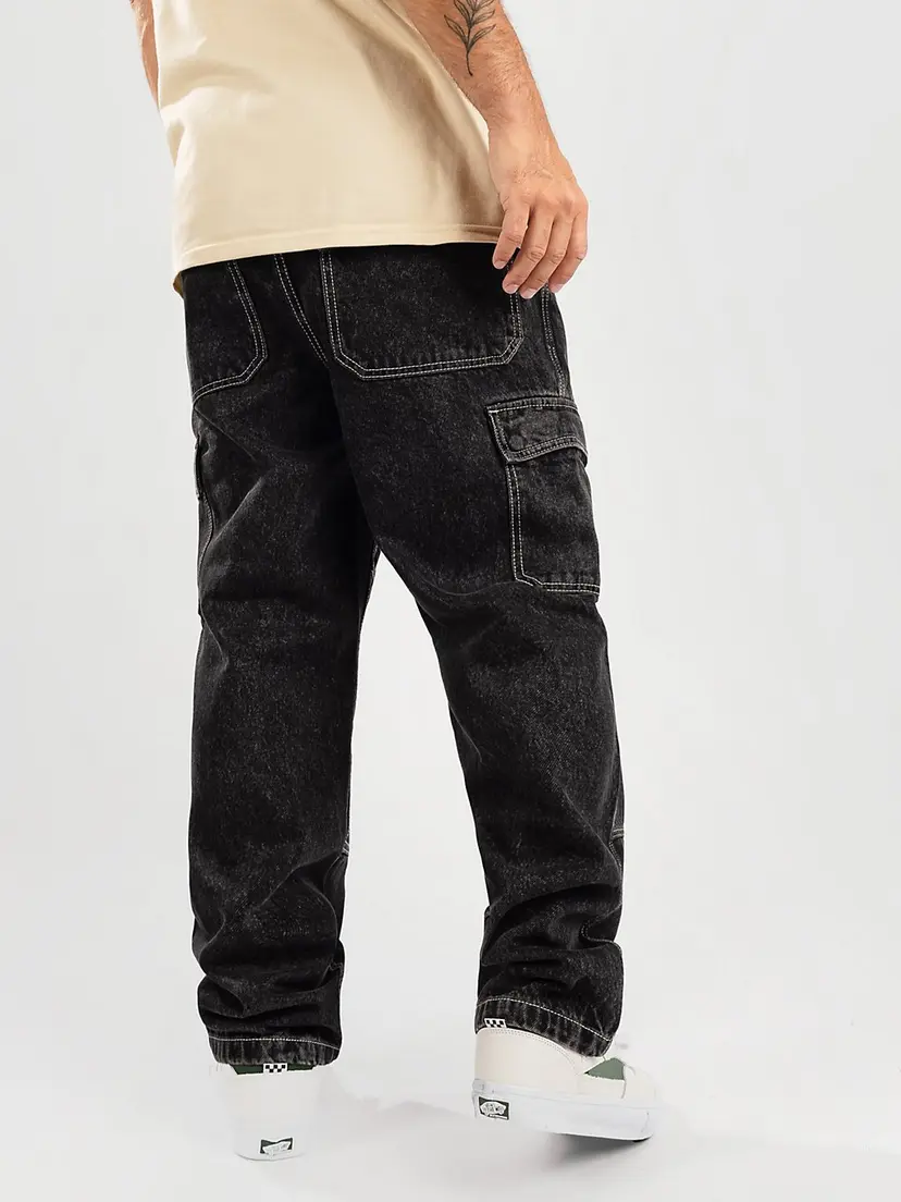 Empyre Empyre Sk8 Denim Cargo Jeans svart