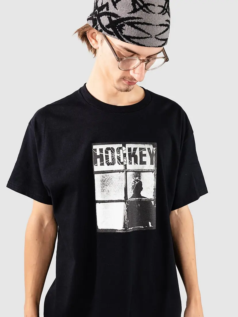 Hockey Skateboards Hockey Skateboards Temporary Site T-skjorte svart