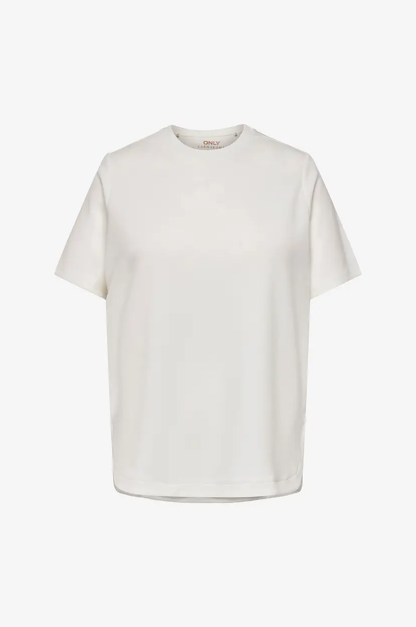 Only Carmakoma T-skjorte carFaith SS O-neck Long - Hvit