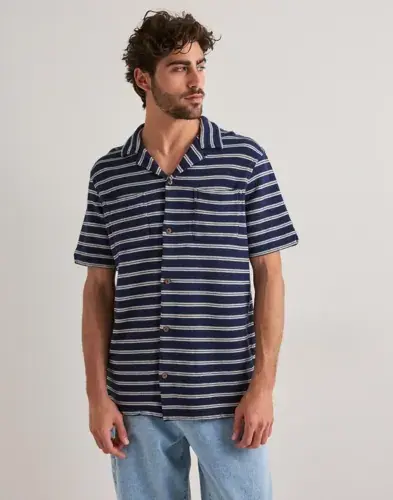 Polo Ralph Lauren Polo Ralph Lauren Knit-sport Shirt-shirt Kortermede skjorter Blå