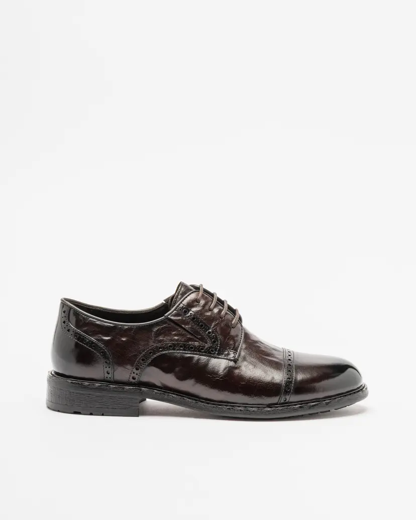 PROF PROF G490A-B1X5-3 Brown Derby shoes