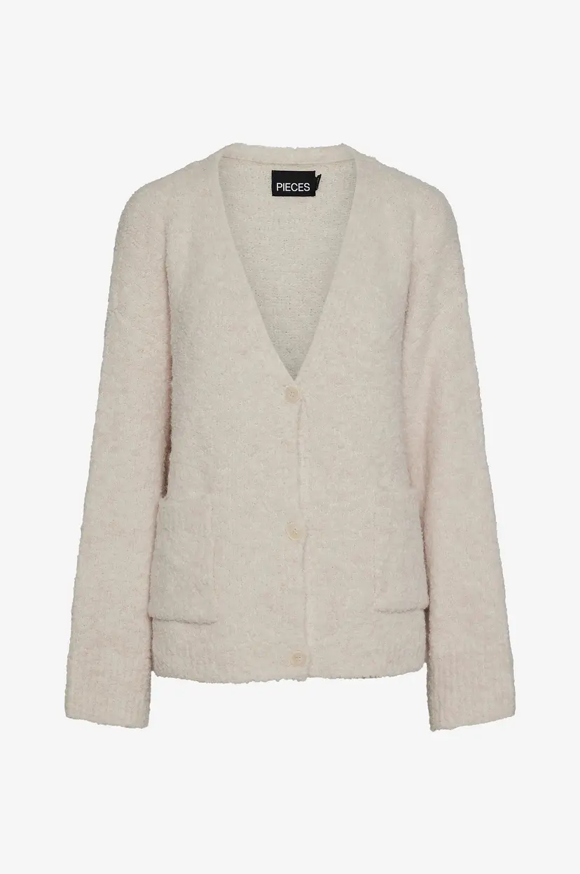 Pieces Kardigan pcNori LS V-neck Knit Cardigan BC - Beige