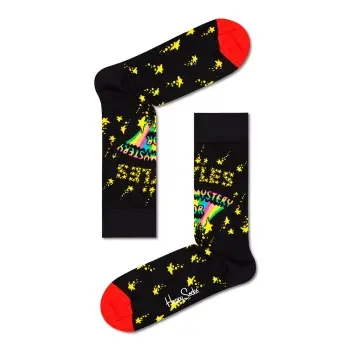Happy Socks Happy socks Strømper Beatles Magical Mystery Tour Sock Svart mønstret bomull Str 36/40