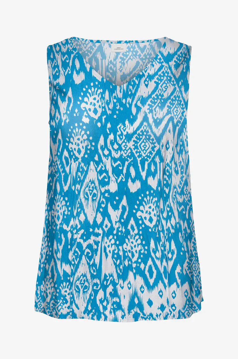 Only Carmakoma Topp carMarrakesh Life SL Top - Blå